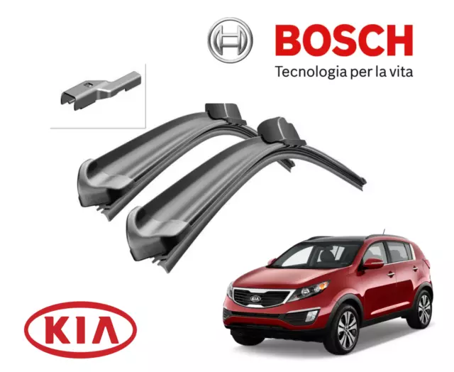 Kit 2Pz Spazzole Tergicristallo Gomma Bosch 3397007187 Aerotwin 60 45 Cm A187S