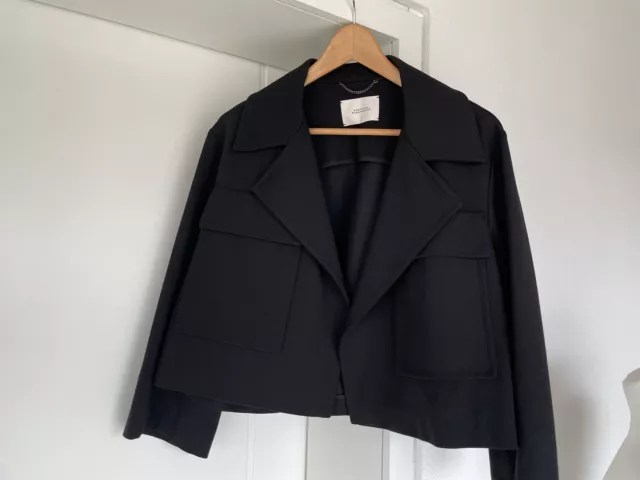 DOROTHEE SCHUMACHER Kurz-Blazer Kastenjacke Gr. 4 (40) *** wie Neu*** Schwarz