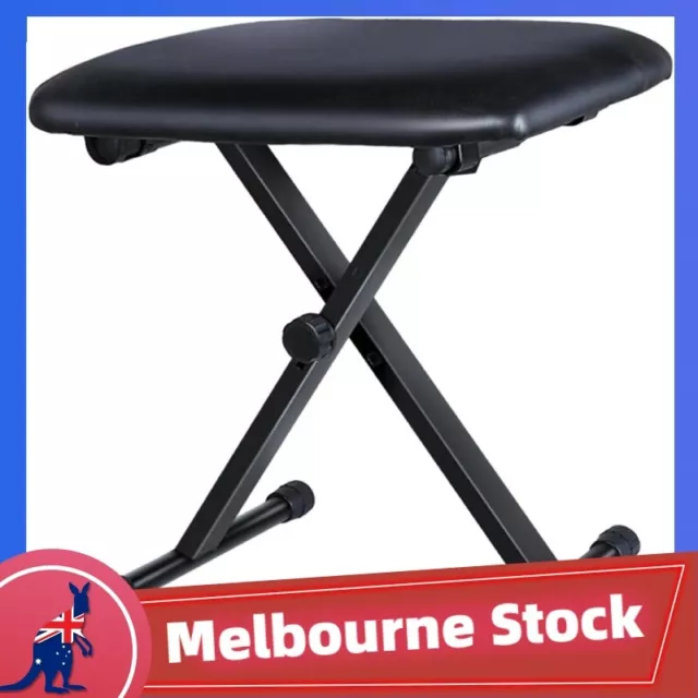 Portable Adjustable 3 Way Keyboard Piano Stool Folding Seat Bench Chair