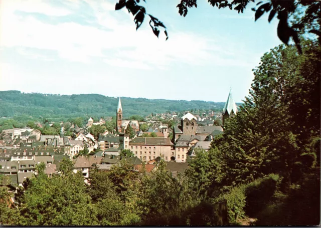 AK Essen Werden mit Abtei-Kirche Evg. Kirche und Lucius-Kirche 1978  (Nr. 2107)