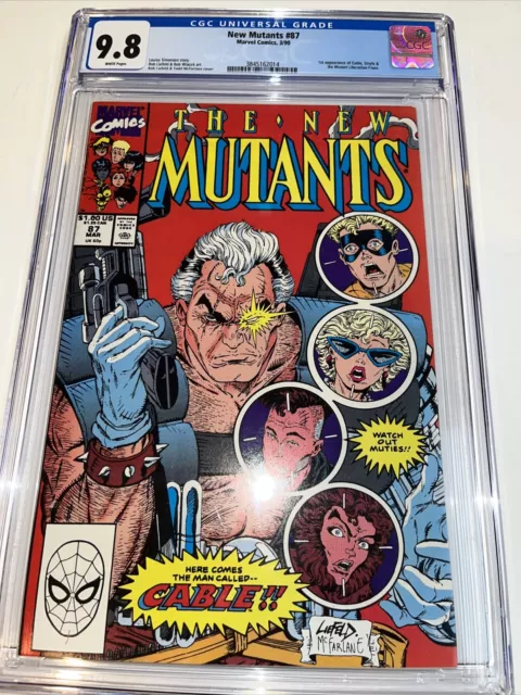 New Mutants (1990) # 87 (CGC 9.8 White Pages) - 1st App Cable • Rob Liefeld Art