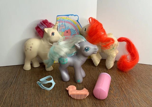 Vintage My Little Pony G1 Flocked Paradise Pegasus Moondancer Razzaroo Firefly