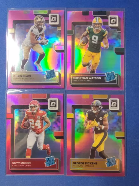 2022 Donruss Optic Football - Pink Parallels - Pick Your Card - Buy3 Get 1 Free!