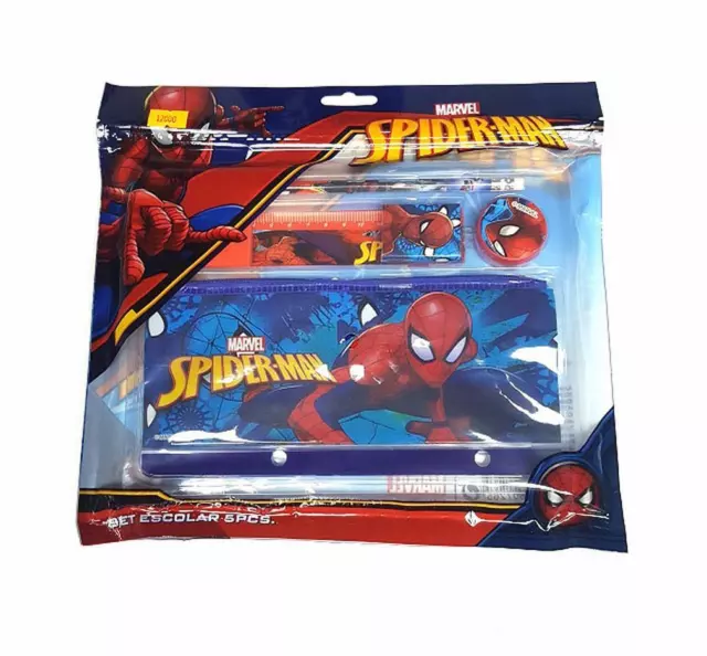 Set Scolastica Da 5 Pezzi Da Spiderman (12000)