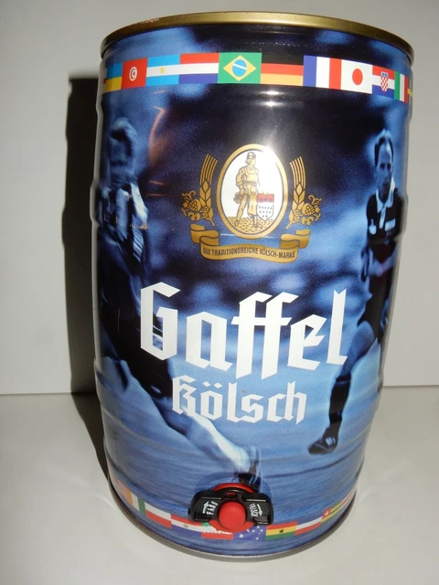 GAFFEL KÖLSCH SOCCER Beer gallon from GERMANY (5 Liter) Empty keg !!