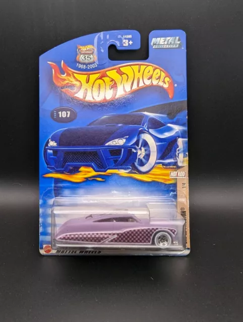 Hot Wheels Hot Rod Magazine #107 Purple Passion Car Vintage 2002 Release L31