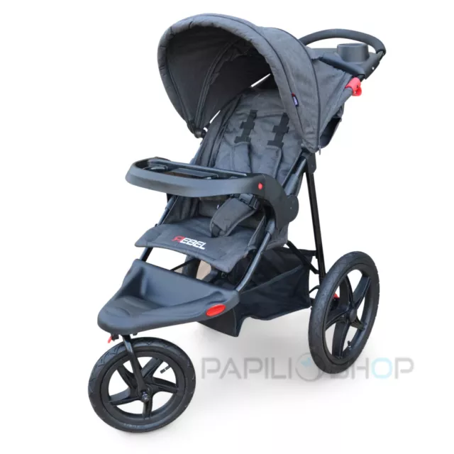 REBEL Dreirad buggy kinderwagen jogger mountain klappbar für baby trekking 3