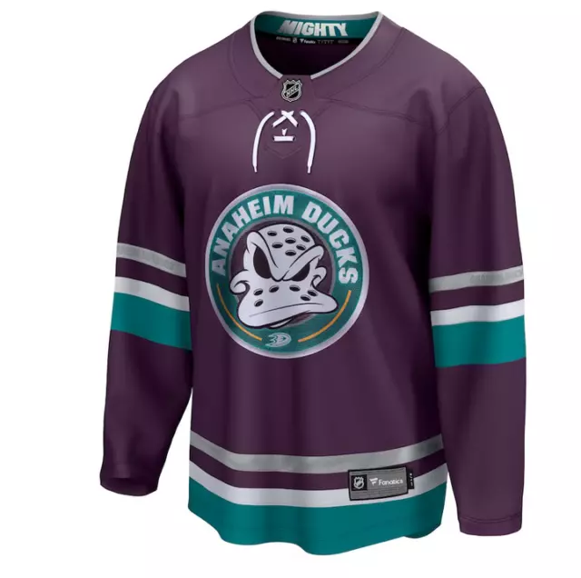 FANATICS Branded Purple Anaheim Ducks 30th Anniversary Premier Breakaway Jersey