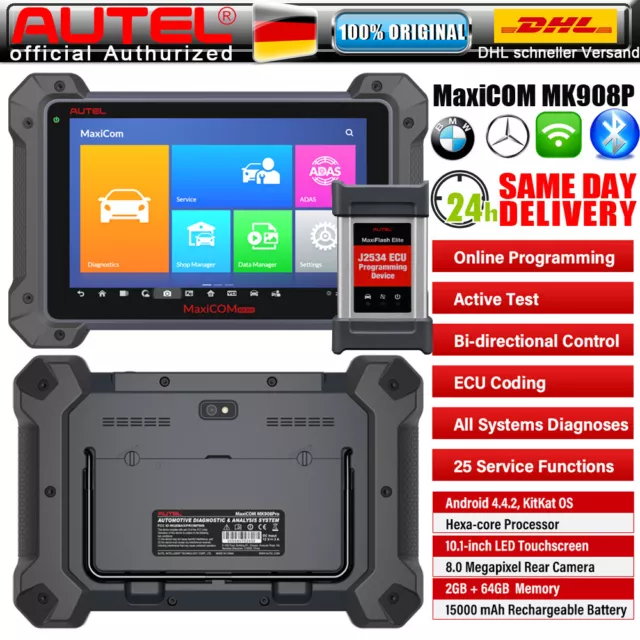 Autel MaxiSys MK908P MS908S Pro Elite J2534 ECU Programación TODO EL SISTEMA TPMS EPB