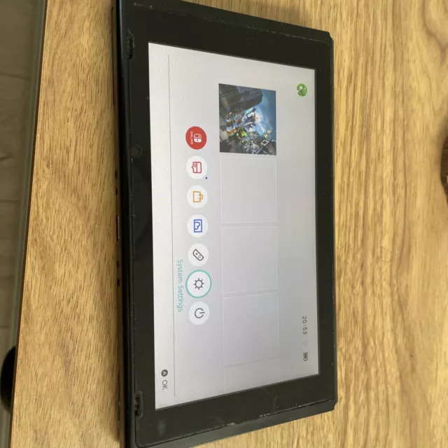 UNPATCHED Nintendo Switch V1 32GB Console Tablet Only Xaj7001 Doesn’t Read Sd Ca