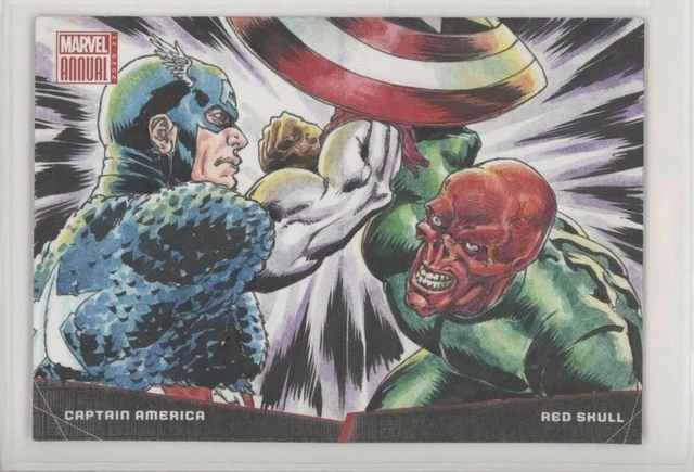 2020-21 Marvel Annual Battle Booklet Sketch Cards - Captain America vs Red Skull
