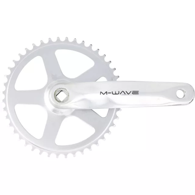 M-Wave MIGHTY Kettenradgarnitur 44 Zähne 1-fach, 4-kant, 170mm Kurbellänge