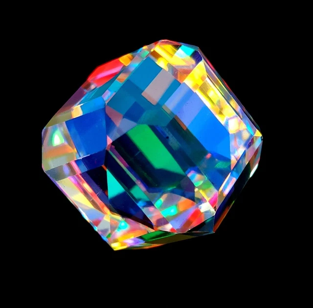 GRANDE Topazio Mistico Scatola a forma di cubo da 60,70 ct Bellissima...