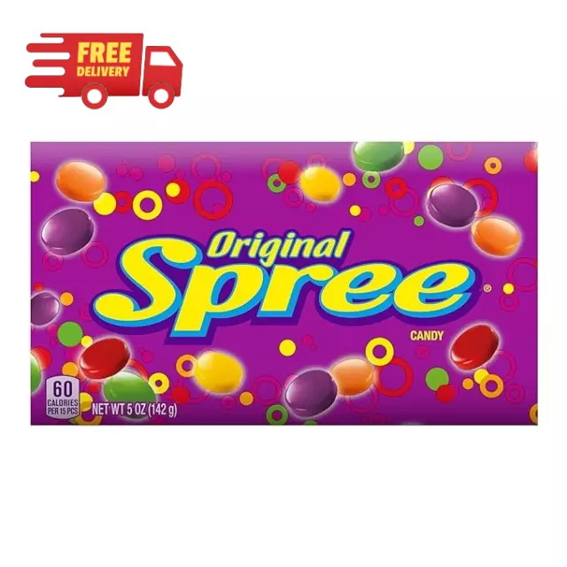 Spree Original Theater Box Candy 5 Ounce Pack of 12