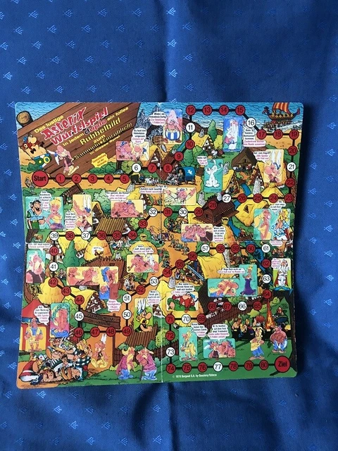 Jeu De Gros Cubes Puzzle Astérix Des Années 70 – Espagne PAPIROTS – 10 Cm X 10 Cm