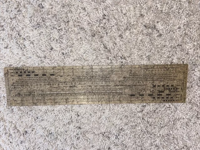 1981 Harry Golub Nautical Plastic Ruler, Nautac