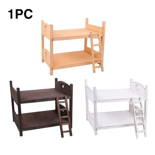 Cama de fotografía de bebé cuna de madera con tornillos posando utilería linda tiro