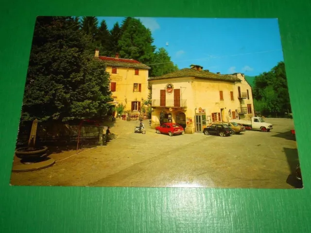 Cartolina Pamparato ( Cuneo ) - Piazza Cesare Battisti 1980 ca.