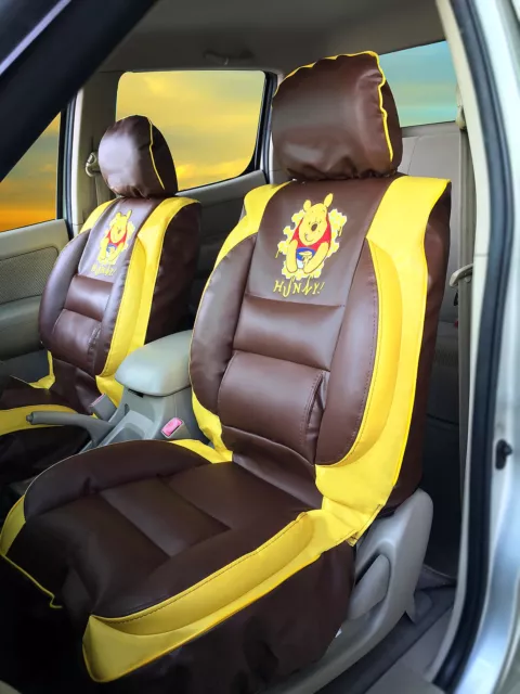 Winnie the Pooh Car Seat Covers Premium Limited Edition faux leather (pair) 2