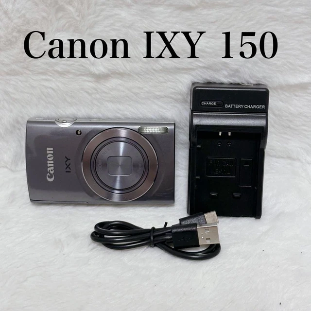 CANON IXY 150 Compact Digital Camera Gray Tested with Battery and