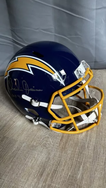 Los Angeles Chargers Football Helm Full Size Signed / Unterschrift / Autogramm