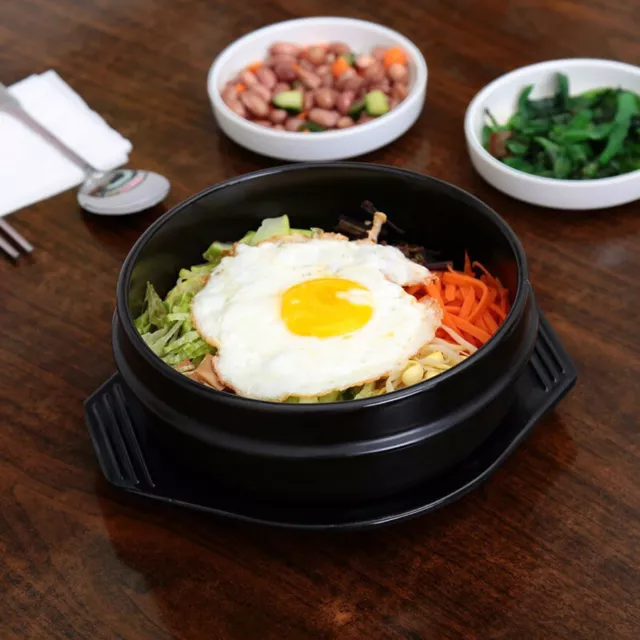 800ml/1100ml Korean DOLSOT Bowl Earthenware Bibimbap Cooking Stone Pot With Tray