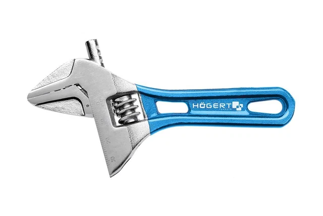 Hogert Technik Clé à molette HT1P562 140mm Acier chrome-vanadium 180g