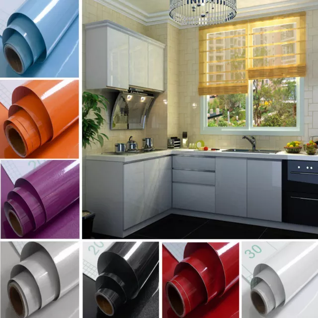 10m Vinyl Glitter Wallpaper Self Adhesive Wall Stickers Kitchen Cabinet Wrap