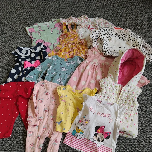 Children's Baby/Toddler Girls Clothing Bundle Job Lot 30 Items,  Age 0-6M, GB035