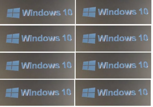 Windows 10 Sticker Desktop Laptop PC Logo Label Image Badge Metal Sticker QTY 1