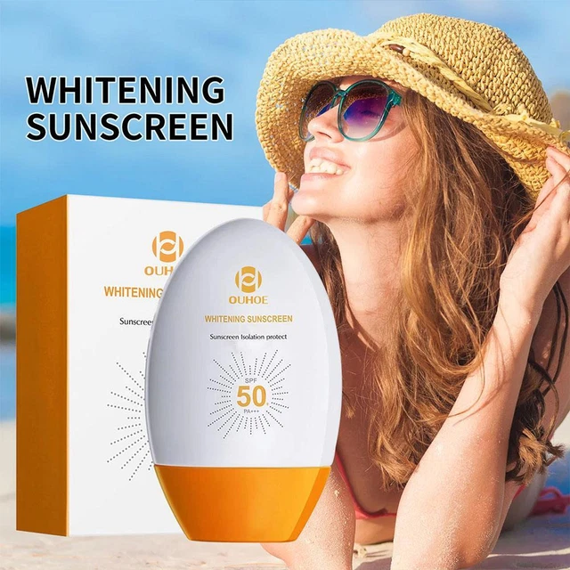 Protector solar facial blanqueador radiación UV protector solar aceite crema corporal 7W3Q M2V7