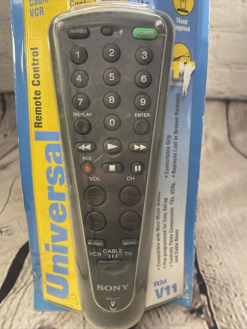 SONY RM-V11 TV VCR CABLE  UNIVERSAL REMOTE CONTROL sealed in box CIB NEW