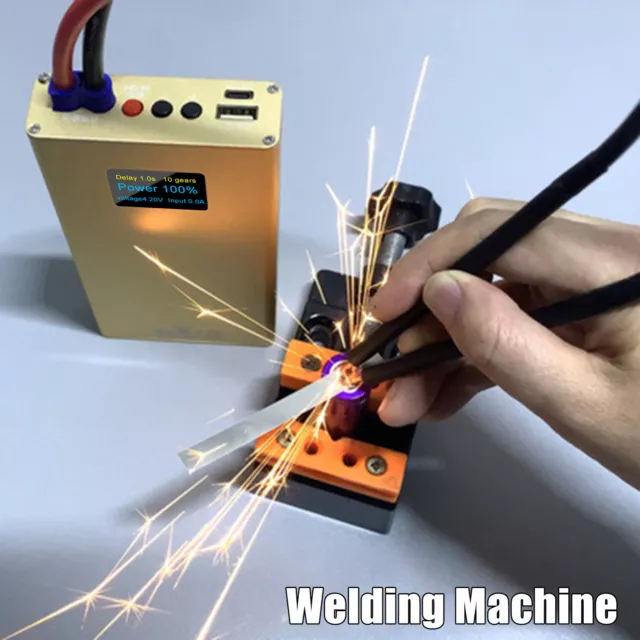 Mini Spot Welder Machine + Nickel Strip Kit for 18650 Battery Pack Welding DIY