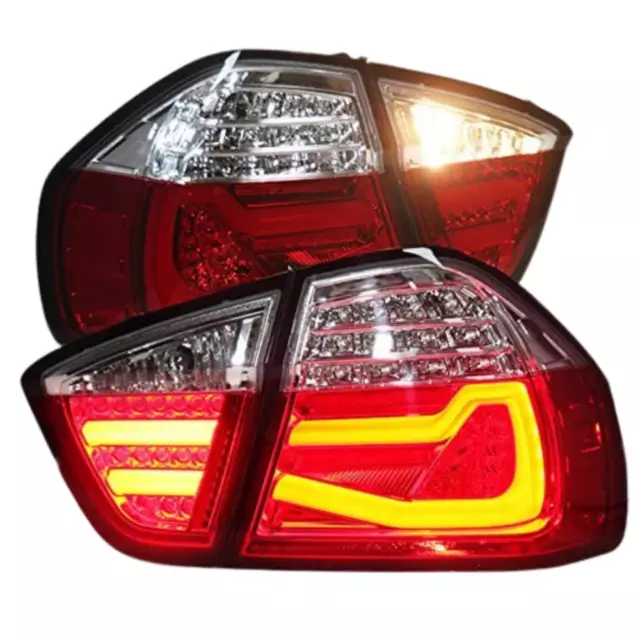Feux arrières LED Light Bar pour BMW Série 3 E90 Rouge et Blanc 3