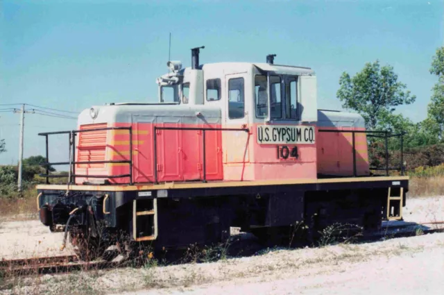 Alabaster Jet Tawas City Michigan Us Gypsum Co Train Railroad Photo 4X6 #3192