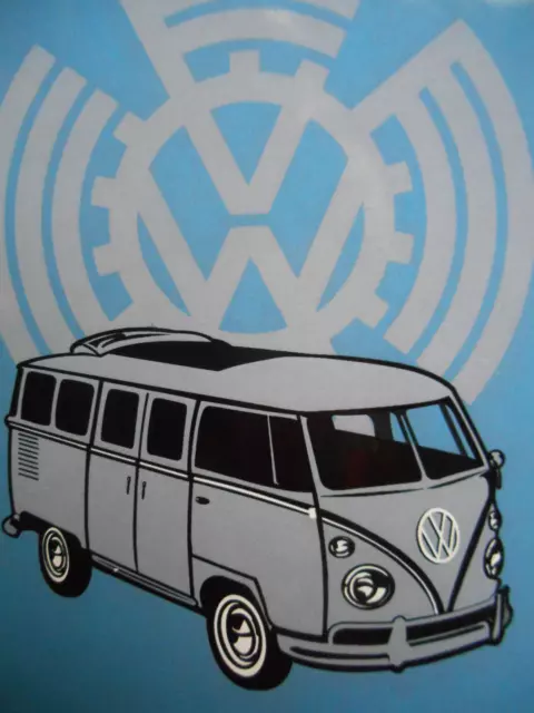 VW Bus Bulli Bully Transporter Garagen Werkstatt Schrauber Oldtimer Email Schild