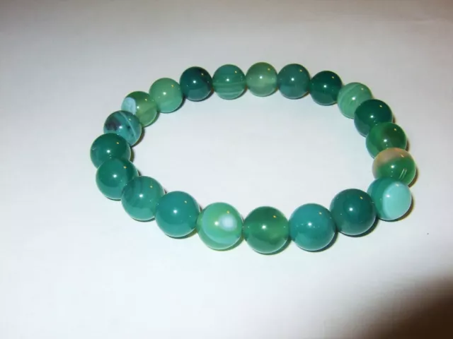 - Bracciale Pietra Cristalloterapia - AGATA VERDE (SF8)