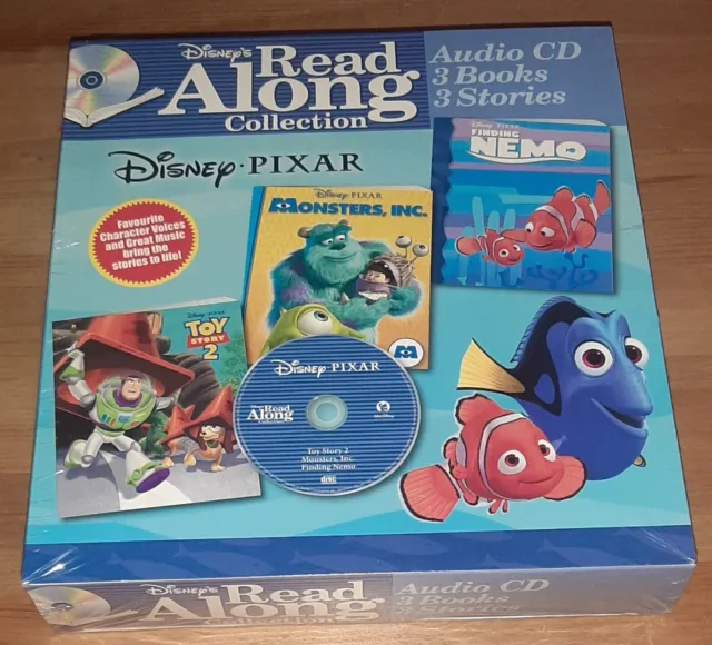 Disney Read Along Collection: 3 Books + CD - Finding Nemo, Toy Story 2 (NEW)
