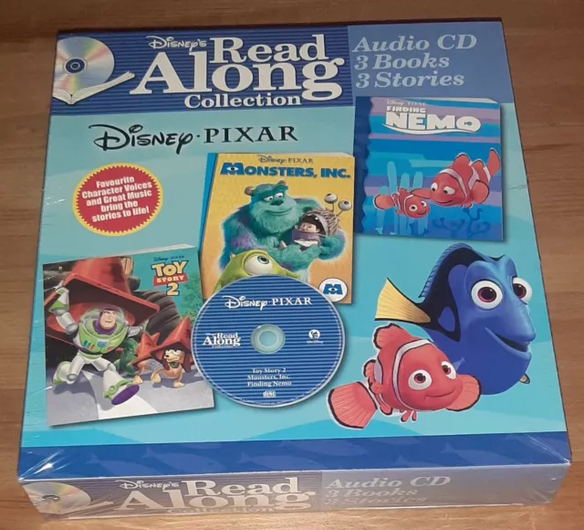 Disney Read Along Collection: 3 Books + CD - Finding Nemo, Toy Story 2 (NEW)