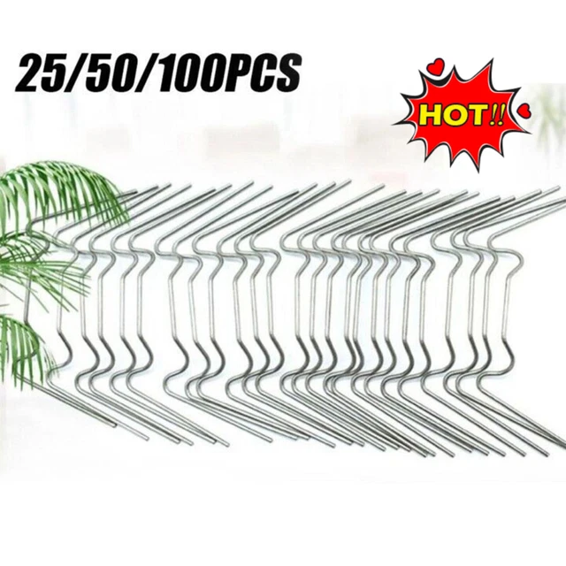 25100X GEWÄCHSHAUS VERGLASUNGSCLIPS mit Glasclips für Gewächshaus