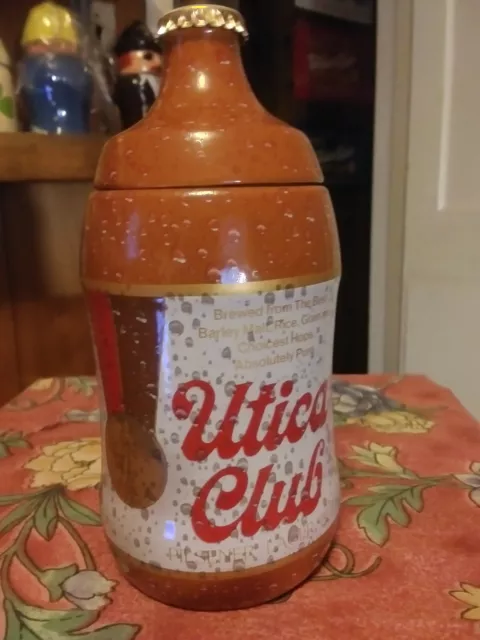 Utica Club  Schultz / Dooley Beer Bottle Stein. First Edition