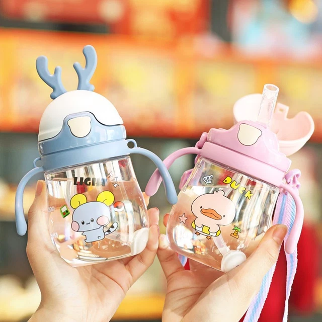 fest Trink flasche Baby fütterung becher Wasser becher Stroh-Trink geschirr