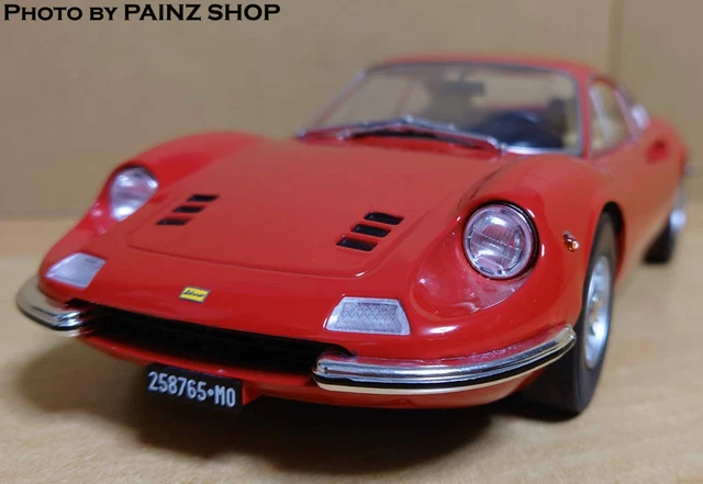1/18 Ferrari Dino 1969 Red Ferrari Dino 246GT MCG die cast diecast