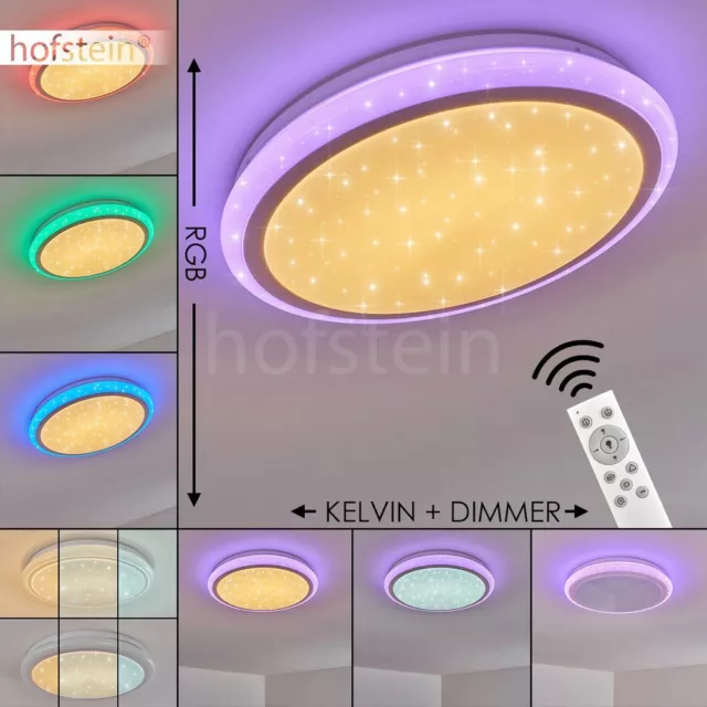 LED Decken Leuchten RGB Farbwechsler Flur Wohn Zimmer Lampen rund Fernbedienung