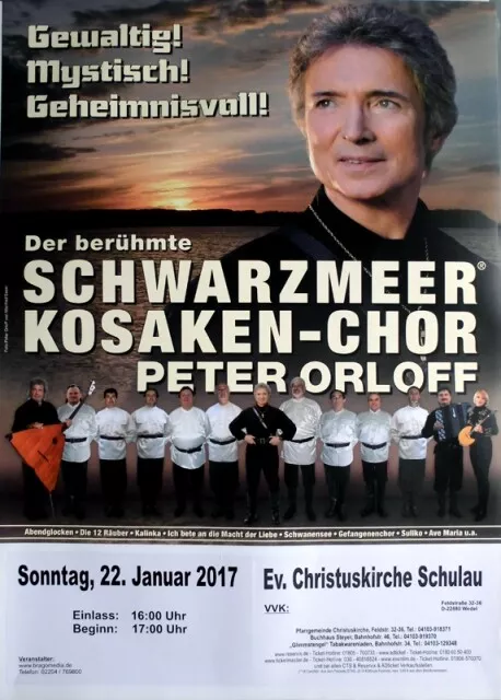 PETER ORLOFF - 2017 - In Concert - Kosaken Chor Tour - Poster - Hamburg