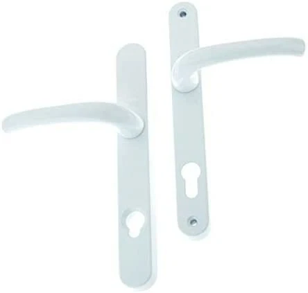 Yale MK3 Sicherheitstürgriff, weiße Oberfläche (92 mm Mitte) - P-YSHMK3LL-WH