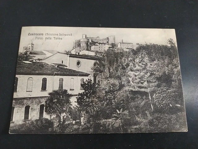 Castrocaro Forli' Cesena Antica Cartolina Panorama Parco Delle Terme Inizi '900