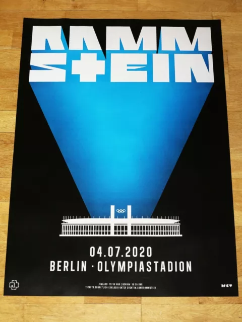 Rammstein Konzert Poster 2020 Berlin Olympiastadion Original Plakat Neu