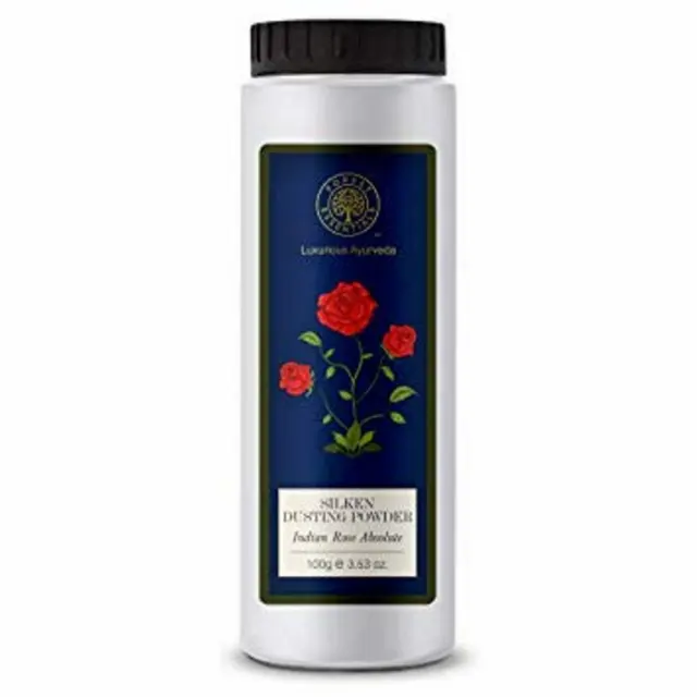 Forest Essentials Silken Puder Indisch Rose Absolut, 100 G