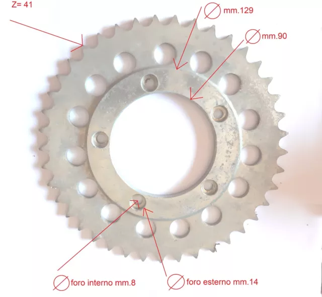 Corona Z=41 denti per Moto Cagiva - Ducati
